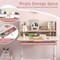 Adjustable Kids Study Desk, Tiltable and Height-Adjustable with Storage